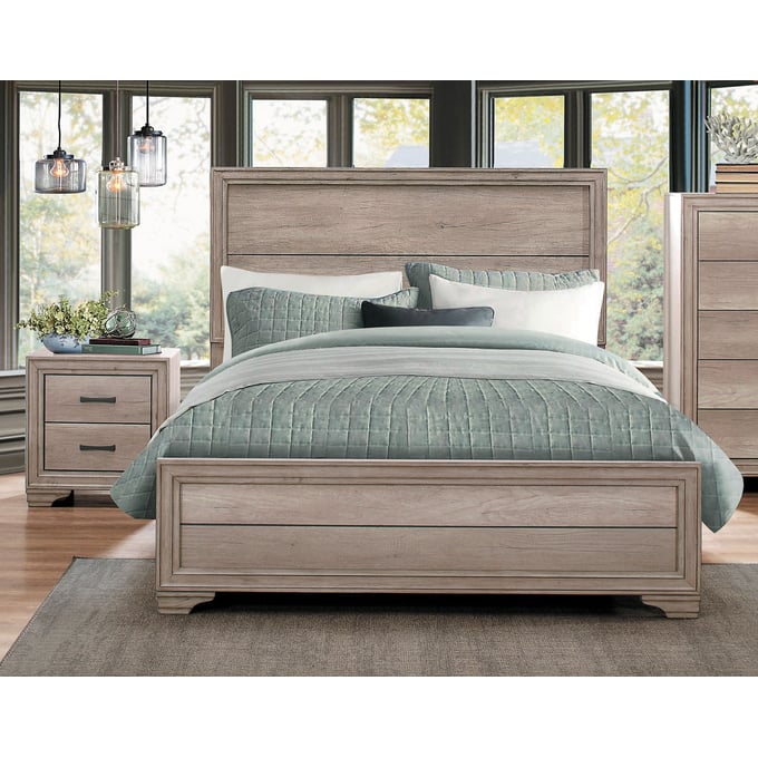 Home Elegance Lonan Melamine 4pc Bedroom Set With Queen Bed HE-1955-BR-S7