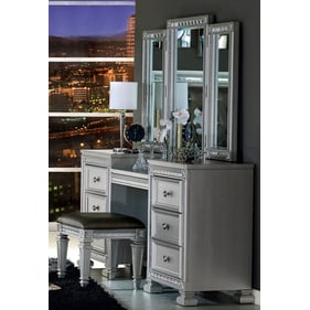 Home Elegance Bevelle Silver Vanity Set