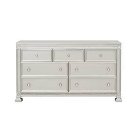 Home Elegance Bevelle Gold Silver Champagne Gray Dresser