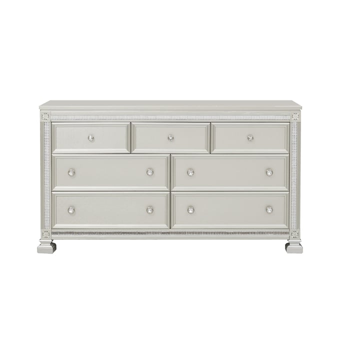 Home Elegance Bevelle Gold Silver Champagne Gray Dresser HE-1958-5