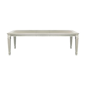 Home Elegance Bevelle Gold Silver Champagne Gray Dining Table