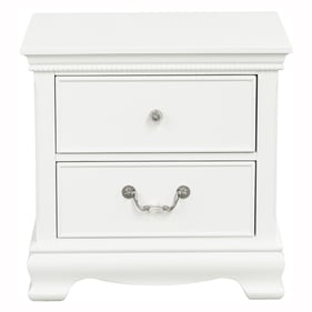 Home Elegance Lucida White Night Stand