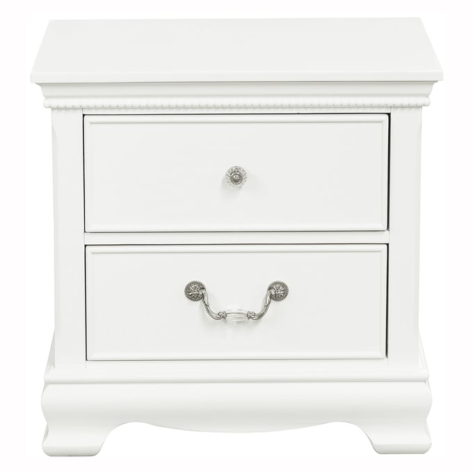 Home Elegance Lucida White Night Stand HE-2039W-4