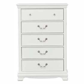 Home Elegance Lucida White Chest