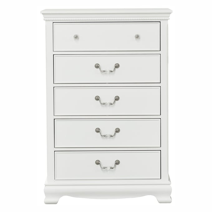 Home Elegance Lucida White Chest HE-2039W-9