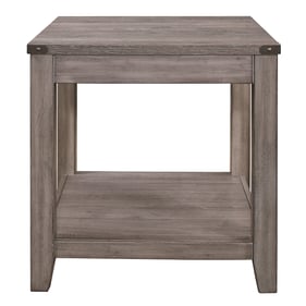 Home Elegance Woodrow Gray End Table