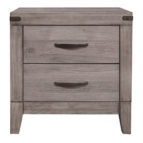 Home Elegance Woodrow Gray Melamine Night Stand