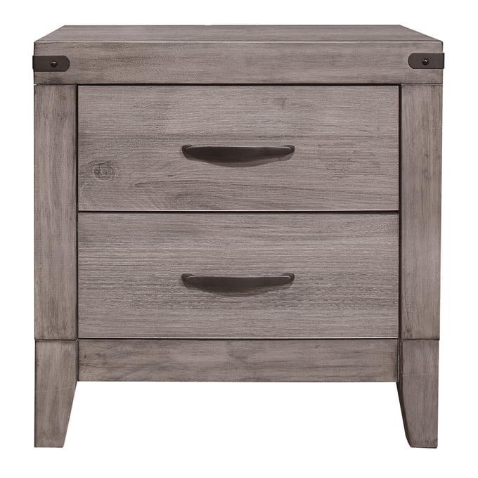 Home Elegance Woodrow Gray Melamine Night Stand HE-2042-4