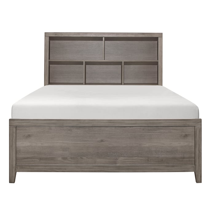 Home Elegance Woodrow Gray Queen Platform Bed HE-2042NB-1