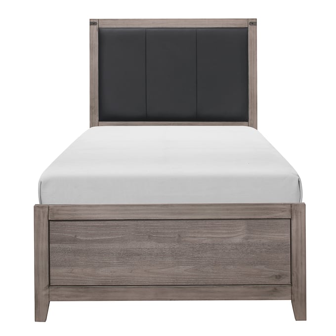 Home Elegance Woodrow Gray Twin Bed HE-2042T-1