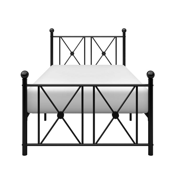 Home Elegance Mardelle Black Twin Platform Bed HE-2047TBK-1