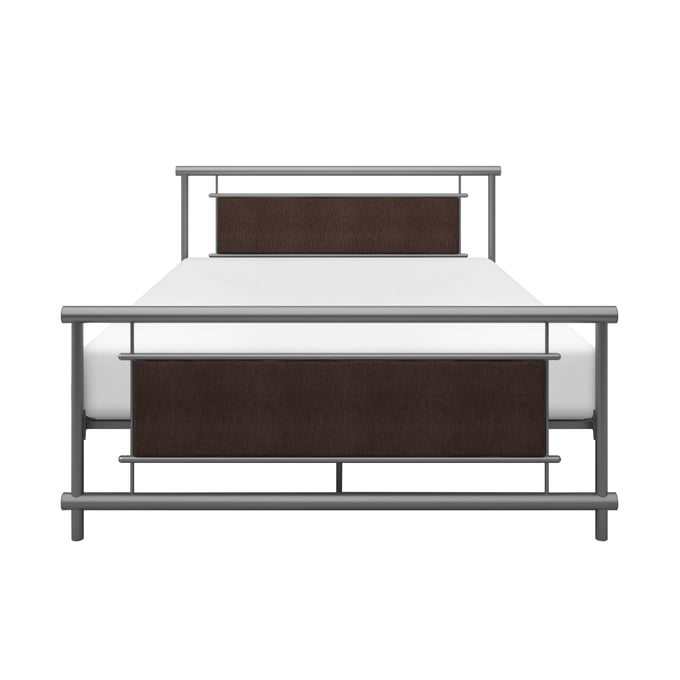 Home Elegance Gavino Brown Gray Full Platform Bed HE-2049F-1