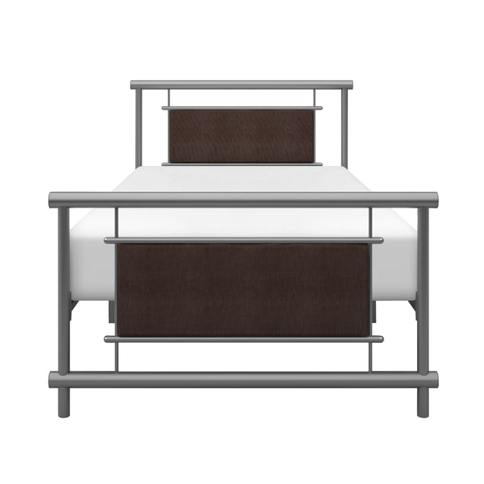 Home Elegance Gavino Brown Gray Twin Platform Bed HE-2049T-1