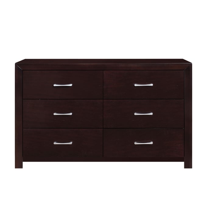 Home Elegance Edina Espresso Cherry Dresser HE-2145-5