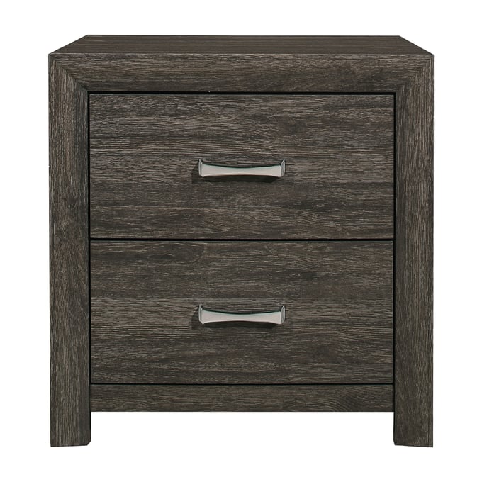 Home Elegance Edina Brown Gray Night Stand HE-2145NP-4