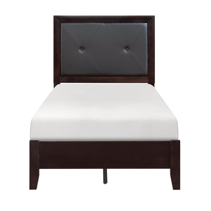 Home Elegance Edina Cherry Espresso Twin Bed HE-2145T-1