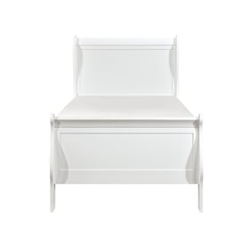 Home Elegance Mayville White Twin Bed