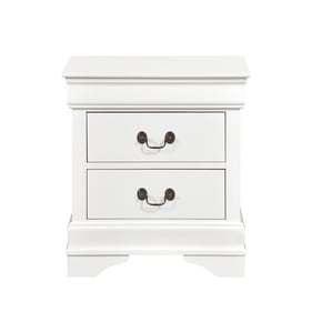 Home Elegance Mayville White Night Stand