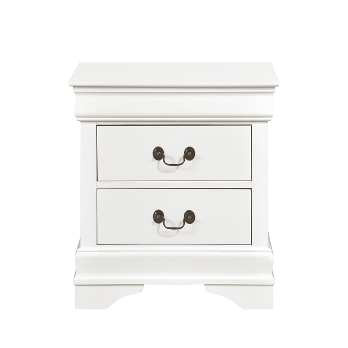 Home Elegance Mayville White Night Stand HE-2147W-4