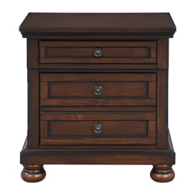 Home Elegance Cumberland Brown Hidden Drawer Night Stand