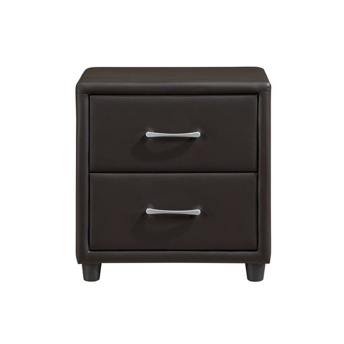 Home Elegance Lorenzi Brown Night Stand HE-2220DBR-4