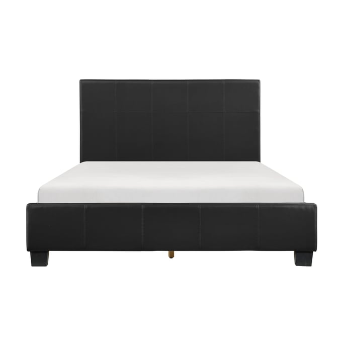 Home Elegance Lorenzi Black Full Platform Bed HE-2220F-1