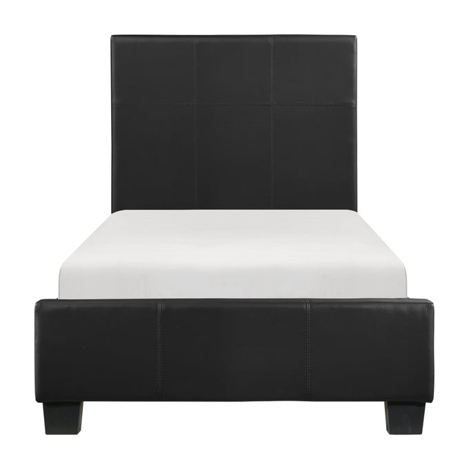 Home Elegance Lorenzi Black Twin Platform Bed HE-2220T-1