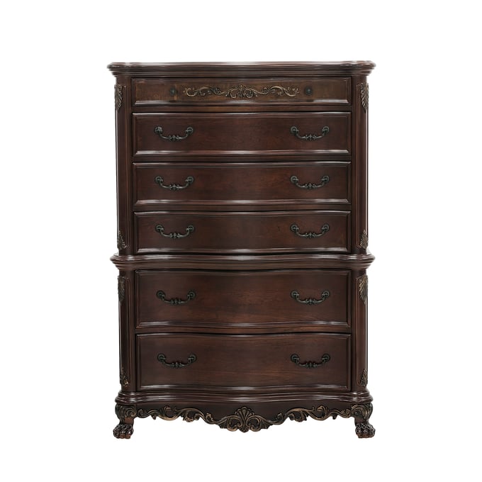 Home Elegance Deryn Park Metallic Cherry Chest HE-2243-9