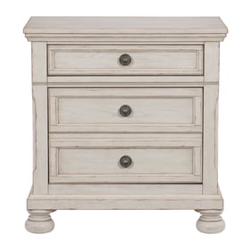 Home Elegance Bethel White Night Stand