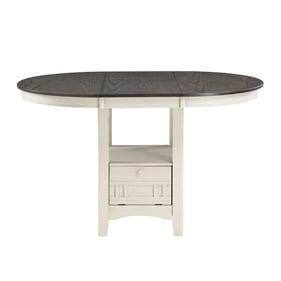 Home Elegance Junipero Brown White Counter Height Table