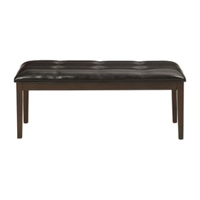 Home Elegance Decatur Brown Espresso Gray Bench