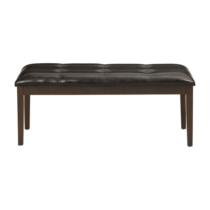 Home Elegance Decatur Brown Espresso Gray Bench HE-2456-13