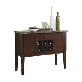 Home Elegance Decatur Gray Espresso Brown Server