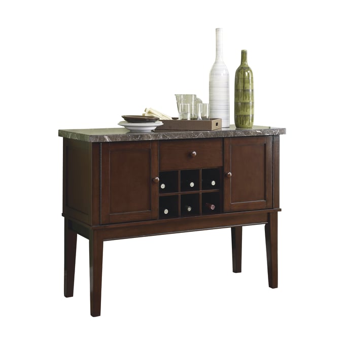 Home Elegance Decatur Gray Espresso Brown Server HE-2456-40