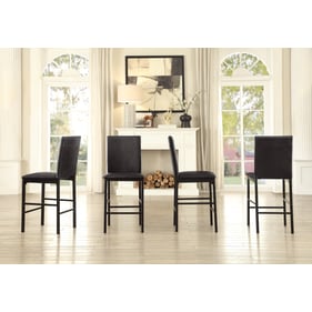 4 Home Elegance Tempe Black Brown Counter Height Chairs