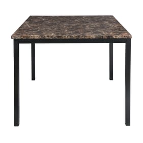 Home Elegance Tempe Black Brown Counter Height Table