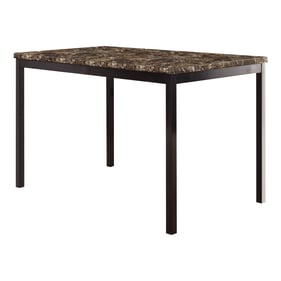 Home Elegance Tempe Brown Black Dining Table