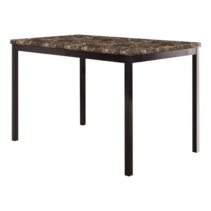 Home Elegance Tempe Brown Black Dining Table HE-2601-48