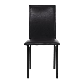 4 Home Elegance Tempe Brown Black Side Chairs