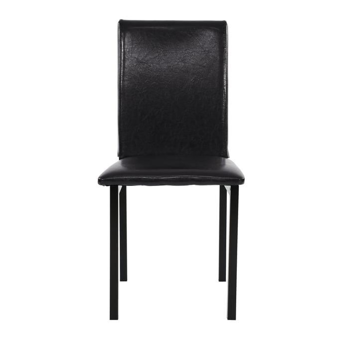 4 Home Elegance Tempe Brown Black Side Chairs HE-2601S