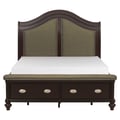 (3)Queen Sleigh Platform Bed