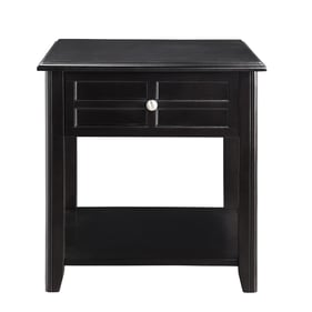 Home Elegance Carrier Espresso End Table