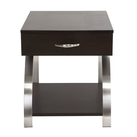 Home Elegance Tioga Gold Silver Champagne Brown End Table