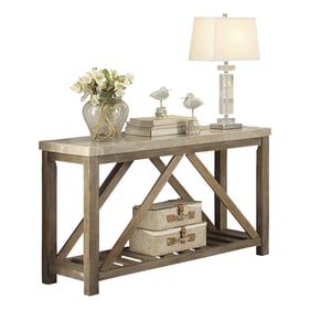 Home Elegance Ridley Taupe Beige Sofa Table