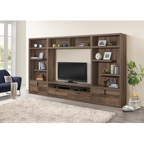 Home Elegance Danio Brown Gray 4pc Entertainment Center