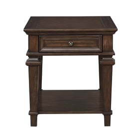 Home Elegance Tobias Brown End Table