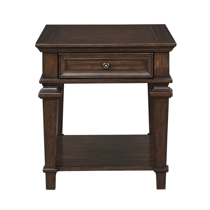 Home Elegance Tobias Brown End Table HE-3681-04