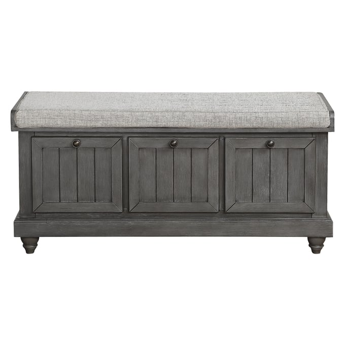 Home Elegance Woodwell Gray Lift Top Storage Bench HE-4586DG