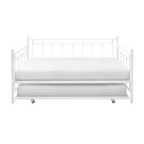 Home Elegance Lorena White Daybed with Trundle