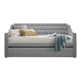 Home Elegance Tulney Gray Fabric Daybed with Trundle